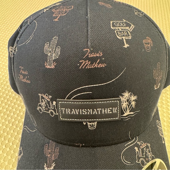 Travis Mathew NEW Blue Golf DROP IN THE OCEAN Hat B28/2 - Picture 4 of 12